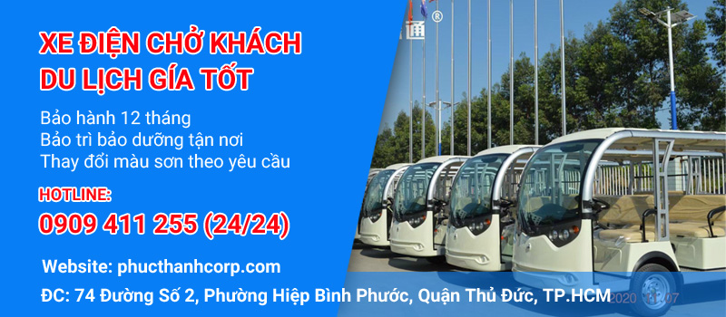 Xe điện chở khách du lịch HCM