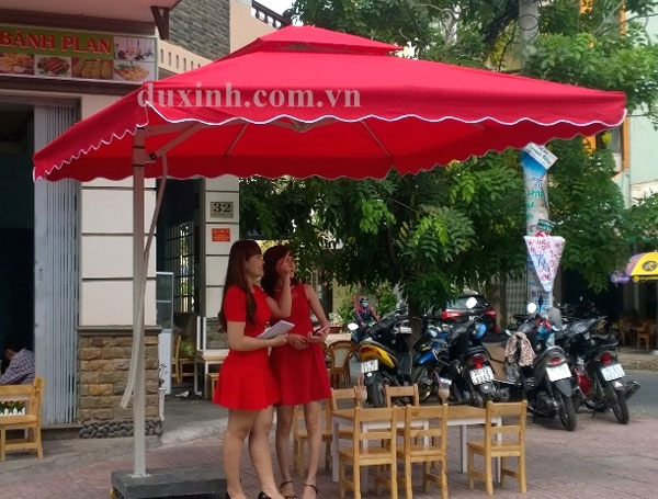 Dù che nắng dùng cho quán cafe mẫu cao cấp của Dù Xinh tại HCM