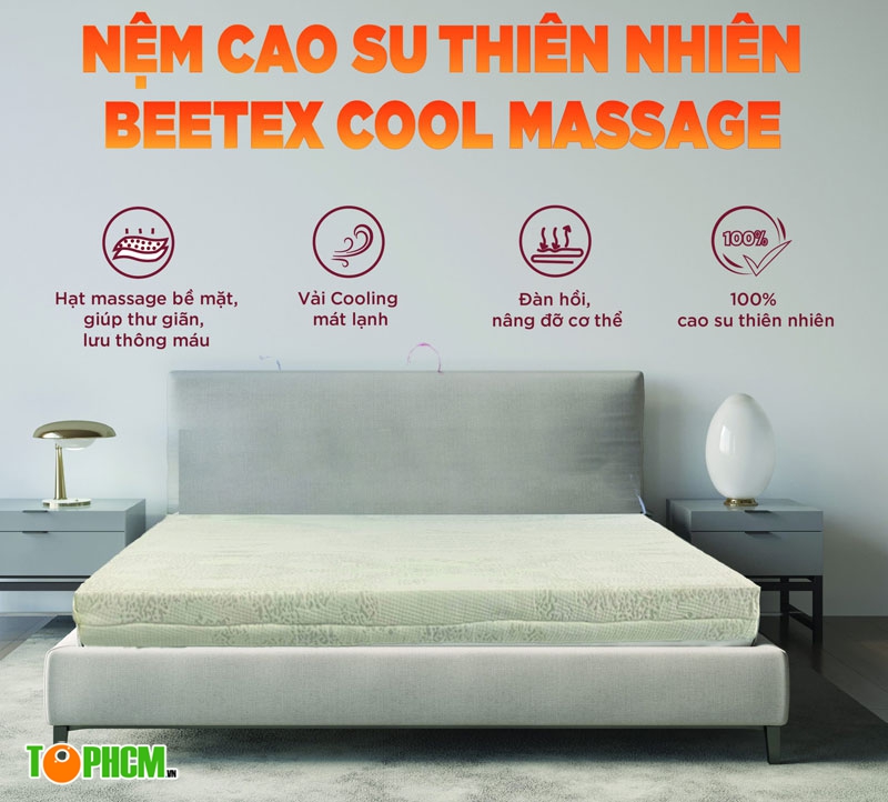 Nệm cao su thiên nhiên Beetex Cool Massage