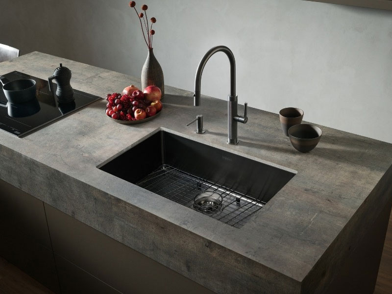 Top 3 mẫu chậu rửa bát 1 hố cao cấp cho không gian bếp hiện đại 2 chau rua bat mot ho